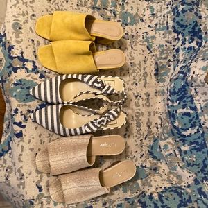 Three pair of shoes very good condition